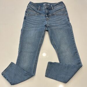 Women’s Old Navy Rockstar Super Skinny Mid Rise Light Wash Pockets 2